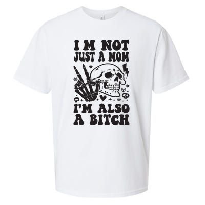 IM Not Just A Mom IM A Bitch Sueded Cloud Jersey T-Shirt