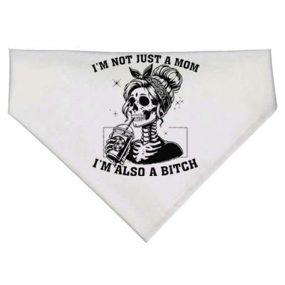 IM Not Just A Mom IM Also A Bitch Skull USA-Made Doggie Bandana