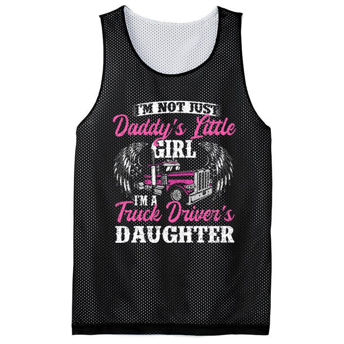 Im Not Just Daddys Little Girl Truck Driver Daughter Mesh Reversible Basketball Jersey Tank