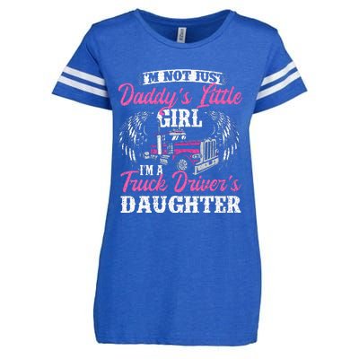 Im Not Just Daddys Little Girl Truck Driver Daughter Enza Ladies Jersey Football T-Shirt