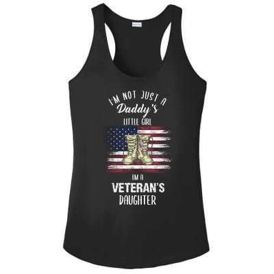 I'm Not Just Daddy's Little Girl Im A Veterans Daughter Ladies PosiCharge Competitor Racerback Tank