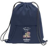 I'm Not Just Daddy's Little Girl Im A Veterans Daughter Sweatshirt Cinch Pack Bag