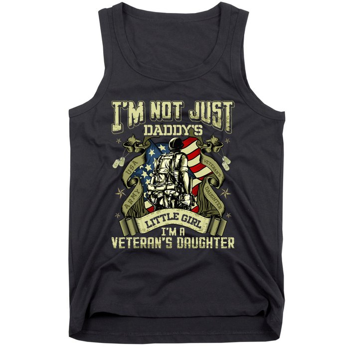 Im Not Just A Daddys Little Girl Im A Veterans Daughter Tank Top