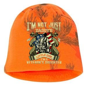 Im Not Just A Daddys Little Girl Im A Veterans Daughter Kati - Camo Knit Beanie