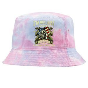 Im Not Just A Daddys Little Girl Im A Veterans Daughter Tie-Dyed Bucket Hat