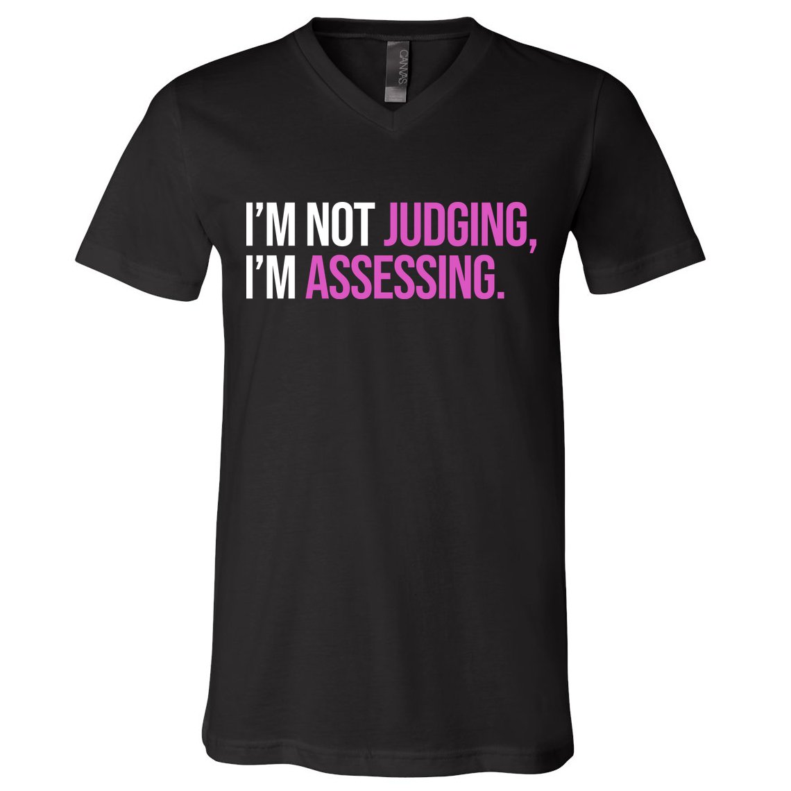 I'm Not Judging I'm Assessing V-Neck T-Shirt