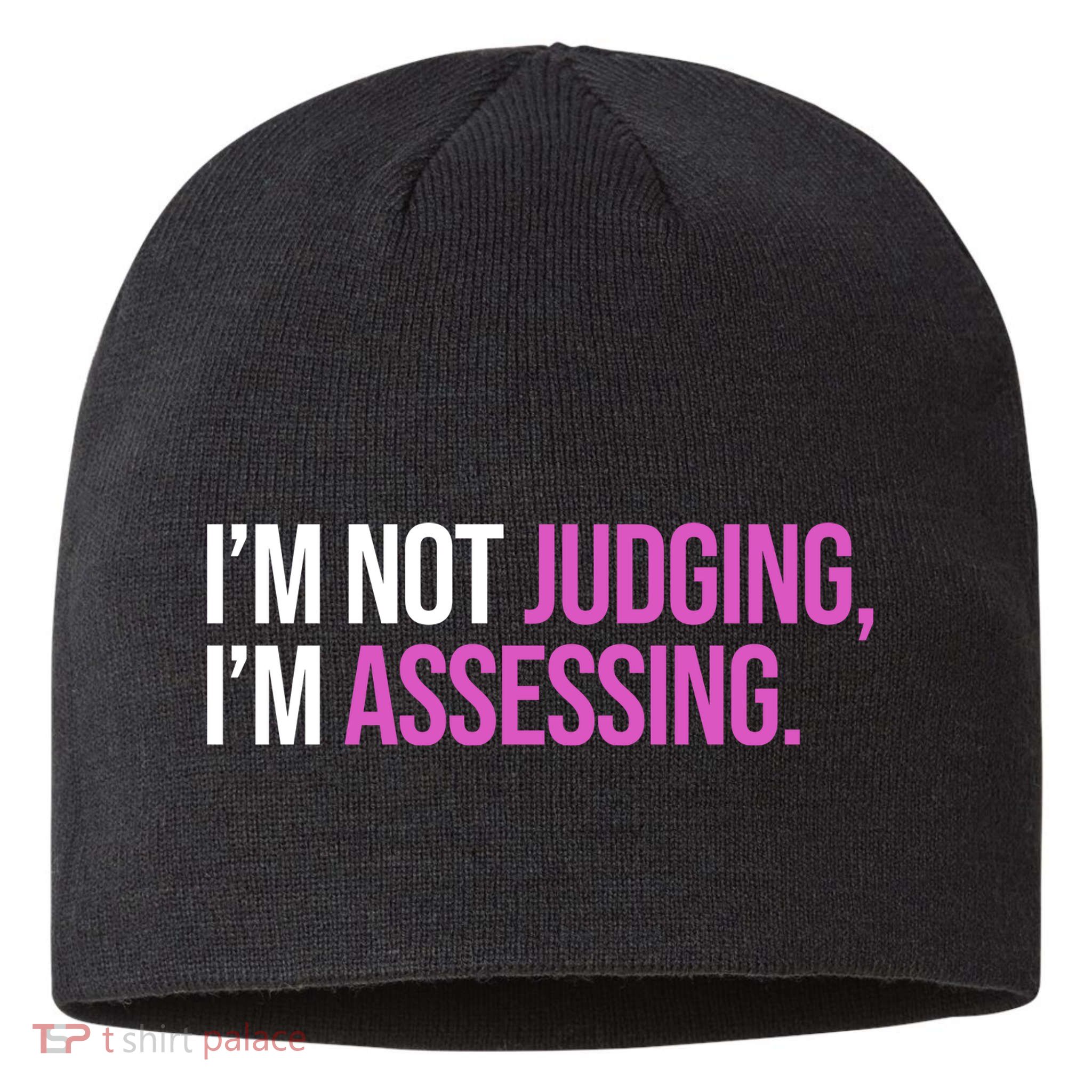 I'm Not Judging I'm Assessing Sustainable Beanie