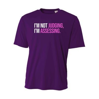 I'm Not Judging I'm Assessing Youth Performance Sprint T-Shirt