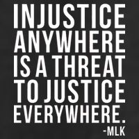Injustice Anywhere is a Threat to JUSTICE Everywhere MLK 25L Jumbo Tote