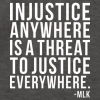 Injustice Anywhere is a Threat to JUSTICE Everywhere MLK Vector Backpack