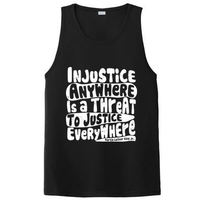 Injustice Anywhere Is A Threat To Justice Everywhere MLK Quote PosiCharge Competitor Tank