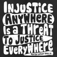Injustice Anywhere Is A Threat To Justice Everywhere MLK Quote Trucker Hat