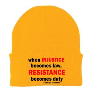 Injustice Becomes Law Resistance Duty Knit Cap Winter Beanie