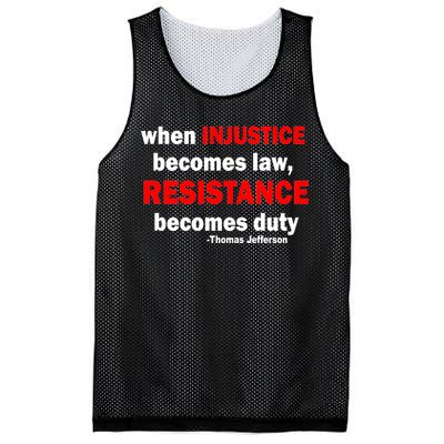 Injustice Becomes Law Resistance Duty Mesh Reversible Basketball Jersey Tank