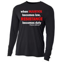 Injustice Becomes Law Resistance Duty Cooling Performance Long Sleeve Crew