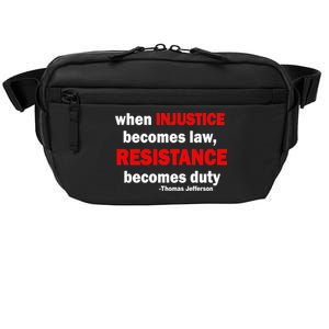 Injustice Becomes Law Resistance Duty Crossbody Pack