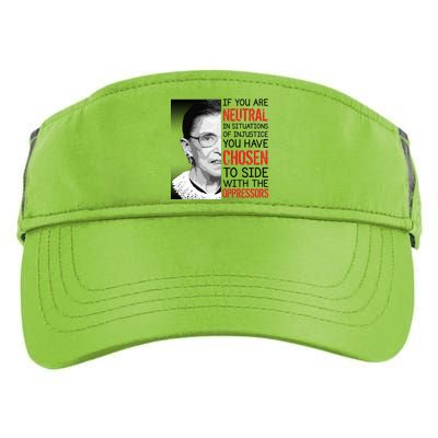 Injustice Ruth Bader Ginsburg Notorious RBG Quote Adult Drive Performance Visor