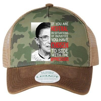 Injustice Ruth Bader Ginsburg Notorious RBG Quote Legacy Tie Dye Trucker Hat