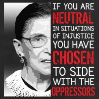 Injustice Ruth Bader Ginsburg Notorious RBG Quote Garment-Dyed Fleece Hoodie