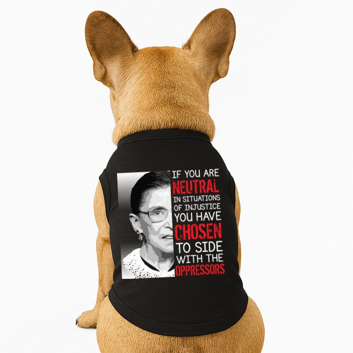 Injustice Ruth Bader Ginsburg Notorious RBG Quote Doggie Tank