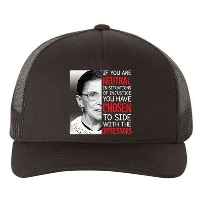 Injustice Ruth Bader Ginsburg Notorious RBG Quote Yupoong Adult 5-Panel Trucker Hat