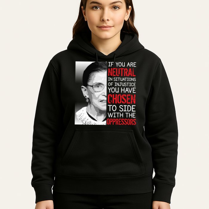 Injustice Ruth Bader Ginsburg Notorious RBG Quote Hoodie