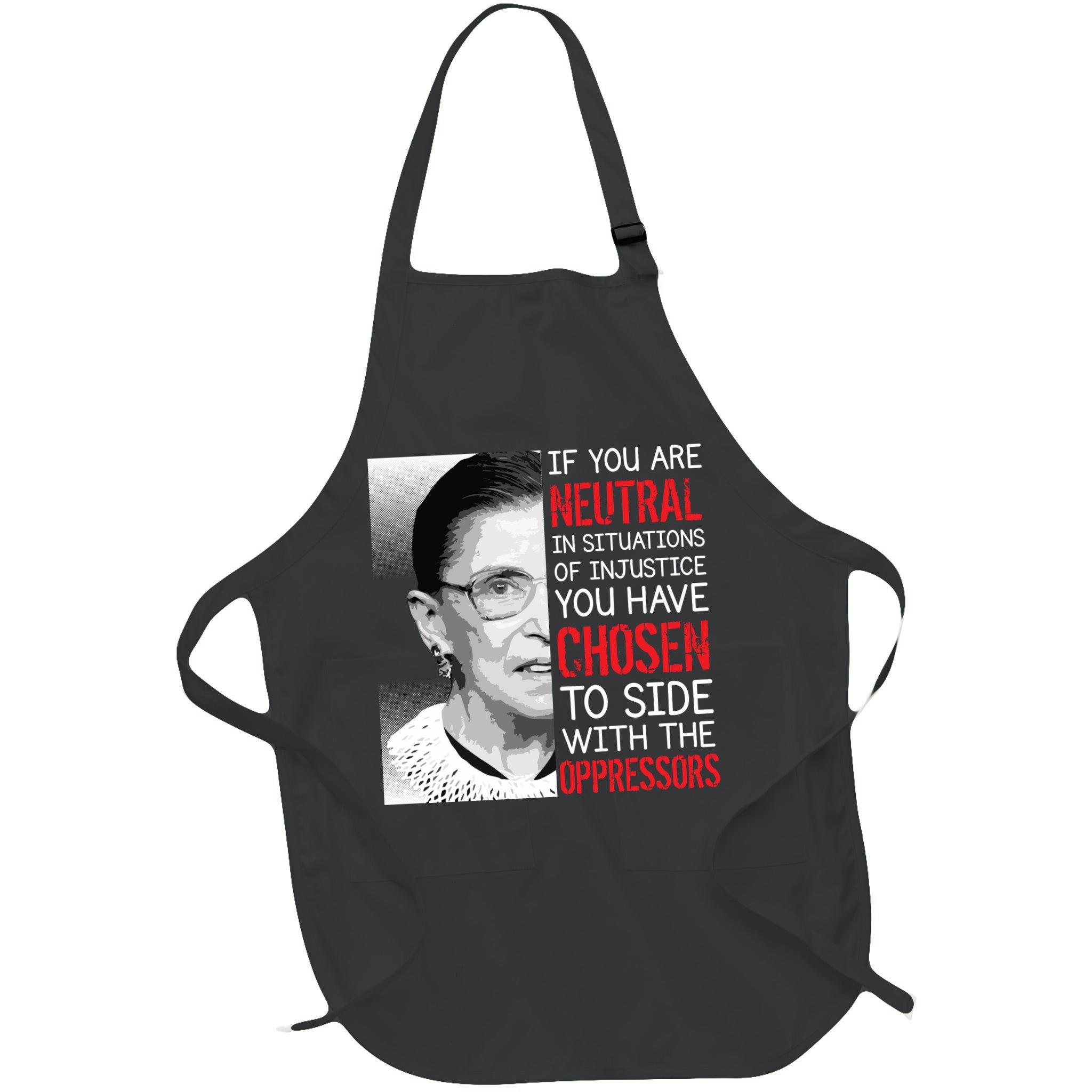Injustice Ruth Bader Ginsburg Notorious RBG Quote Apron