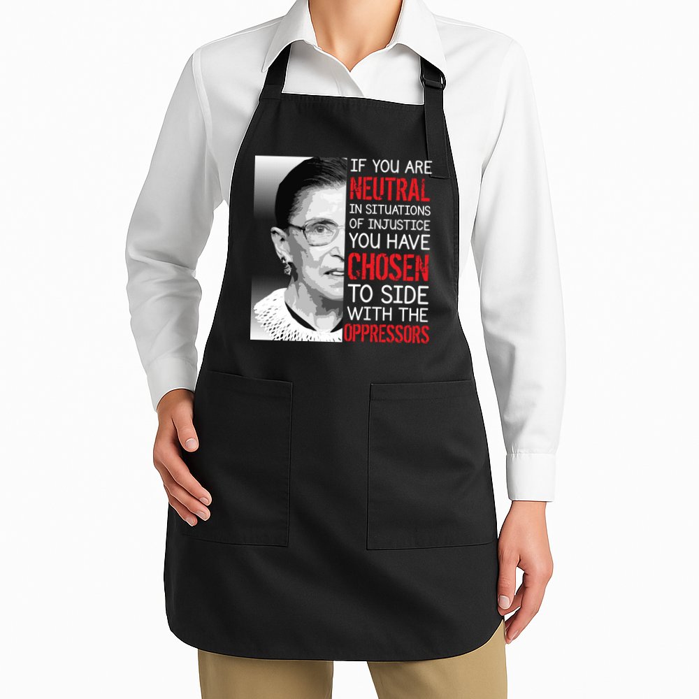Injustice Ruth Bader Ginsburg Notorious RBG Quote Apron