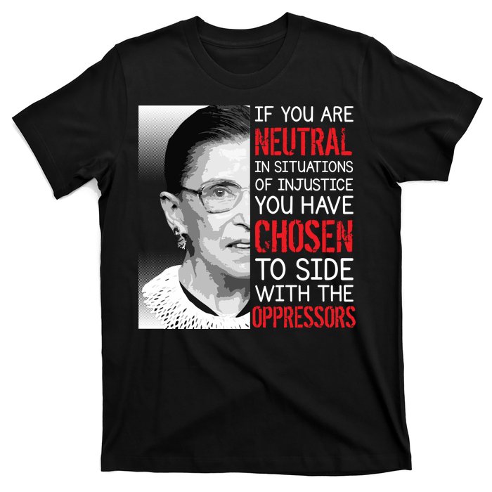 Injustice Ruth Bader Ginsburg Notorious RBG Quote T-Shirt