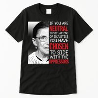 Injustice Ruth Bader Ginsburg Notorious RBG Quote Tall T-Shirt