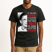 Injustice Ruth Bader Ginsburg Notorious RBG Quote Tall T-Shirt