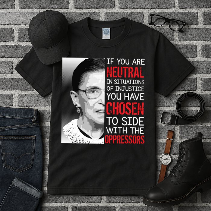 Injustice Ruth Bader Ginsburg Notorious RBG Quote Tall T-Shirt