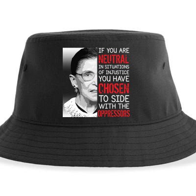 Injustice Ruth Bader Ginsburg Notorious RBG Quote Sustainable Bucket Hat