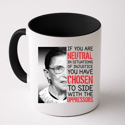 Injustice Ruth Bader Ginsburg Notorious RBG Quote Mug