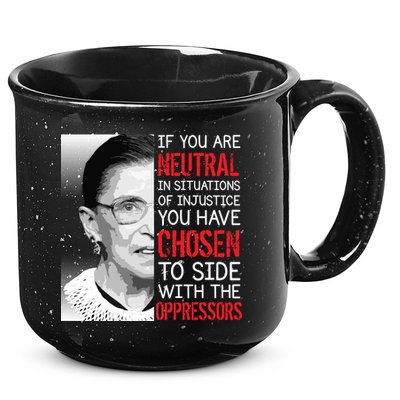 Injustice Ruth Bader Ginsburg Notorious RBG Quote 15oz Campfire Ceramic Mug