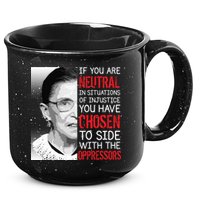 Injustice Ruth Bader Ginsburg Notorious RBG Quote 15oz Campfire Ceramic Mug