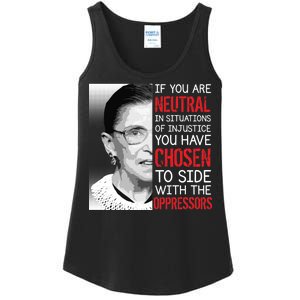 Injustice Ruth Bader Ginsburg Notorious RBG Quote Ladies Essential Tank