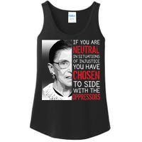 Injustice Ruth Bader Ginsburg Notorious RBG Quote Ladies Essential Tank