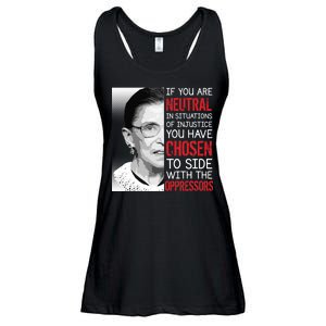 Injustice Ruth Bader Ginsburg Notorious RBG Quote Ladies Essential Flowy Tank