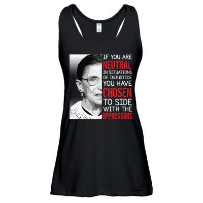 Injustice Ruth Bader Ginsburg Notorious RBG Quote Ladies Essential Flowy Tank