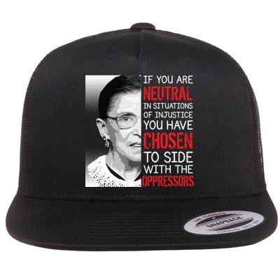 Injustice Ruth Bader Ginsburg Notorious RBG Quote Flat Bill Trucker Hat