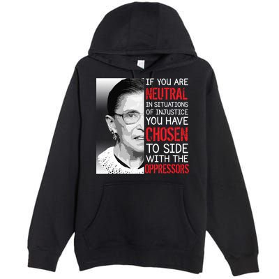 Injustice Ruth Bader Ginsburg Notorious RBG Quote Premium Pullover Hoodie