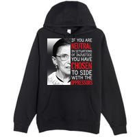 Injustice Ruth Bader Ginsburg Notorious RBG Quote Premium Pullover Hoodie