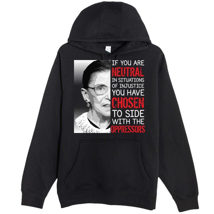 Injustice Ruth Bader Ginsburg Notorious RBG Quote Premium Pullover Hoodie