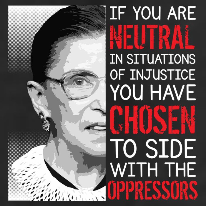Injustice Ruth Bader Ginsburg Notorious RBG Quote Premium Pullover Hoodie