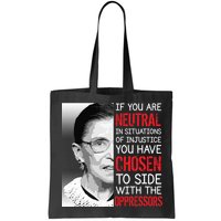Injustice Ruth Bader Ginsburg Notorious RBG Quote Bag