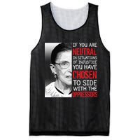 Injustice Ruth Bader Ginsburg Notorious RBG Quote Mesh Reversible Basketball Jersey Tank