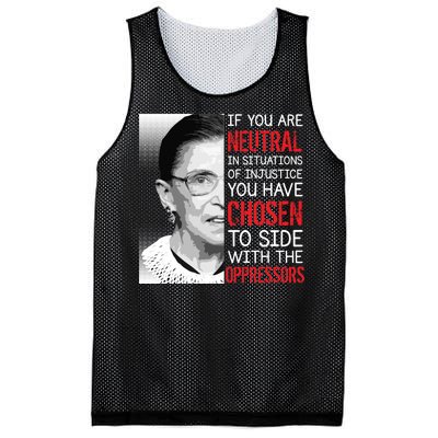 Injustice Ruth Bader Ginsburg Notorious RBG Quote Mesh Reversible Basketball Jersey Tank