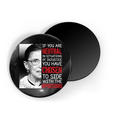 Injustice Ruth Bader Ginsburg Notorious RBG Quote Magnet