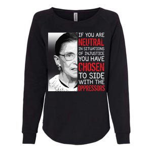 Injustice Ruth Bader Ginsburg Notorious RBG Quote Womens California Wash Sweatshirt